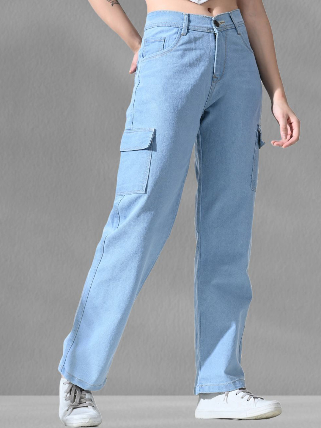 Mevan Women Classic Relaxed Fit Mid-Rise Stretchable Jeans