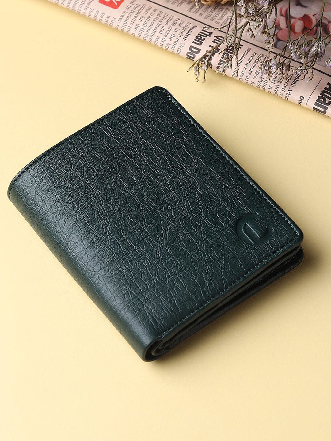 CRAFT LINE Men PU Two Fold Wallet