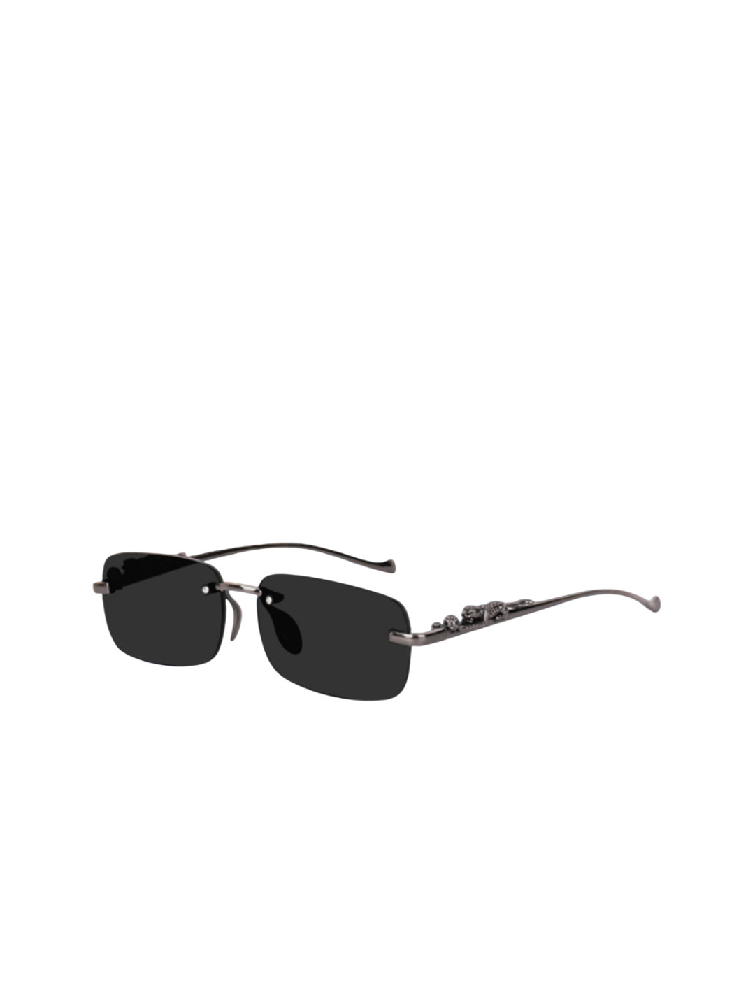 SPADEACES Unisex fwd Rectangle Sunglasses With UV Protected Lens Karan Full Black 96
