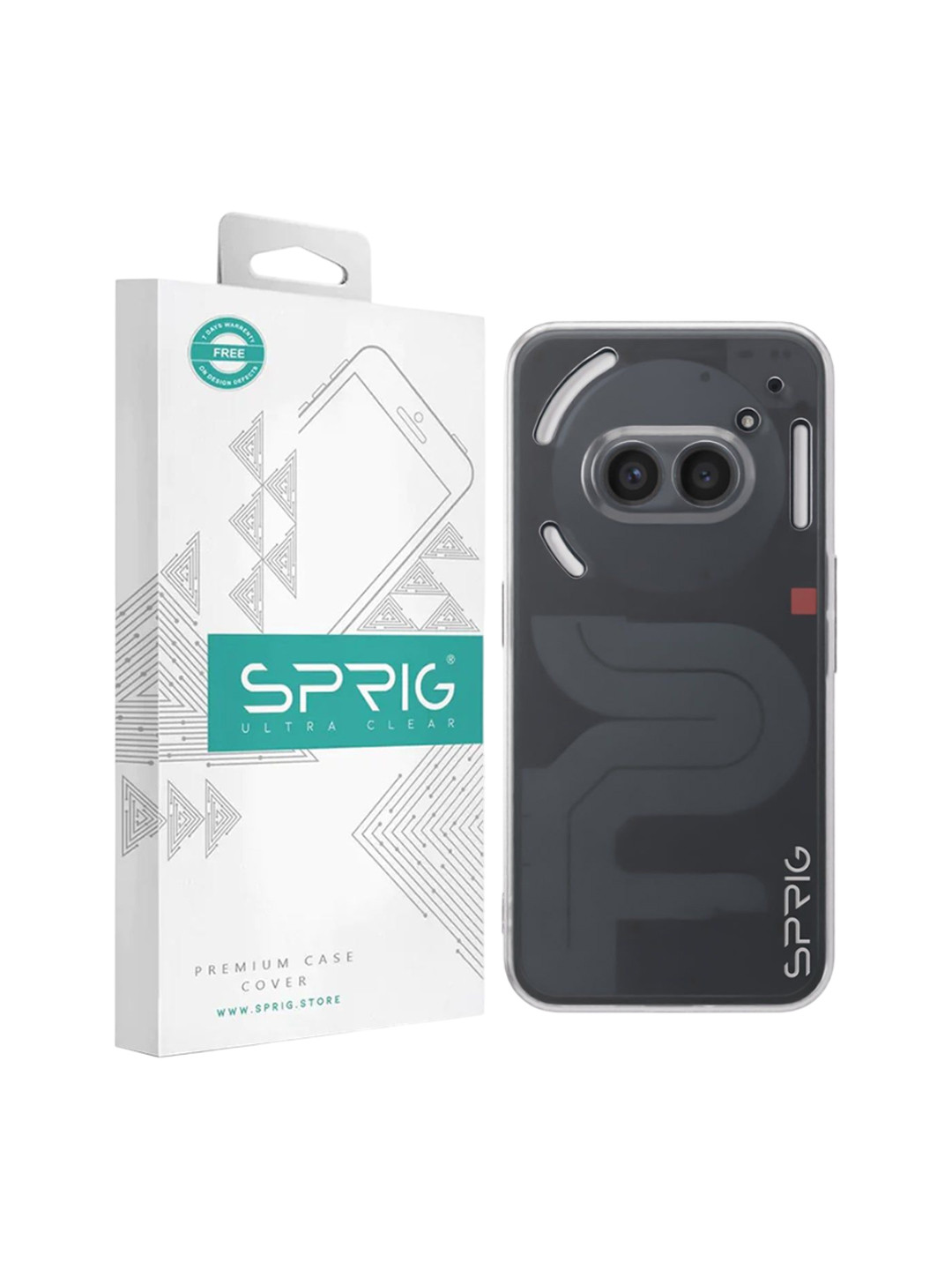 SPRIG Nothing Phone 2A Transparent UV Grade Back Cover