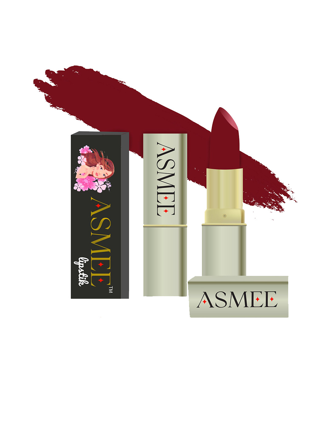ASMEE Long Lasting & Non Transfer Matte Lipstick - Mulberry DI-0206