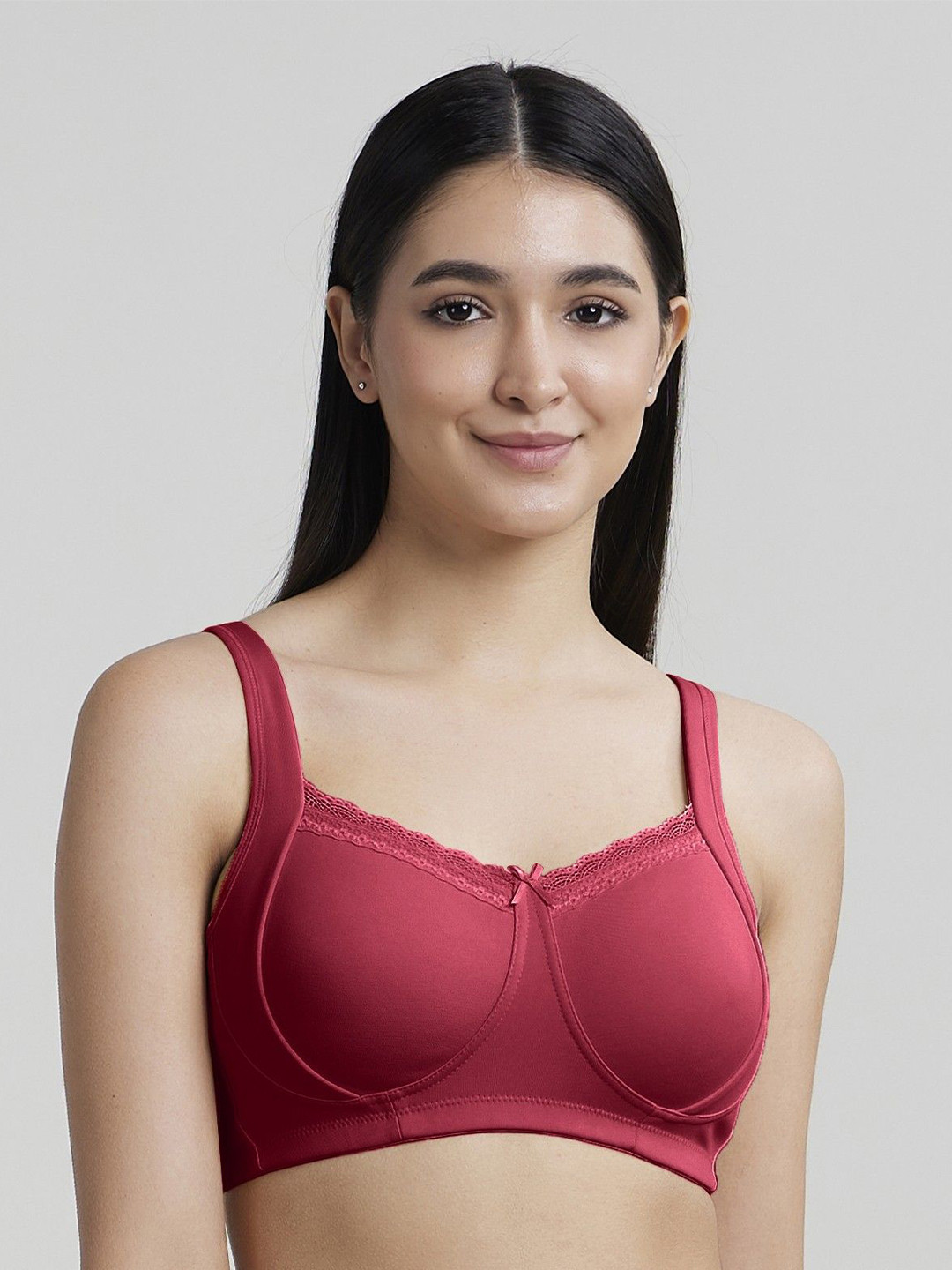 SALIENT BRA & PANTIES Full Coverage Non-Wired & Non Padded Embellished Bra
