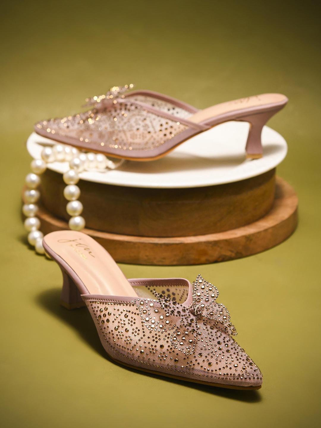 JM Looks Womens Stylish Comfortable for Casual & Party Wear Kitten Sandals