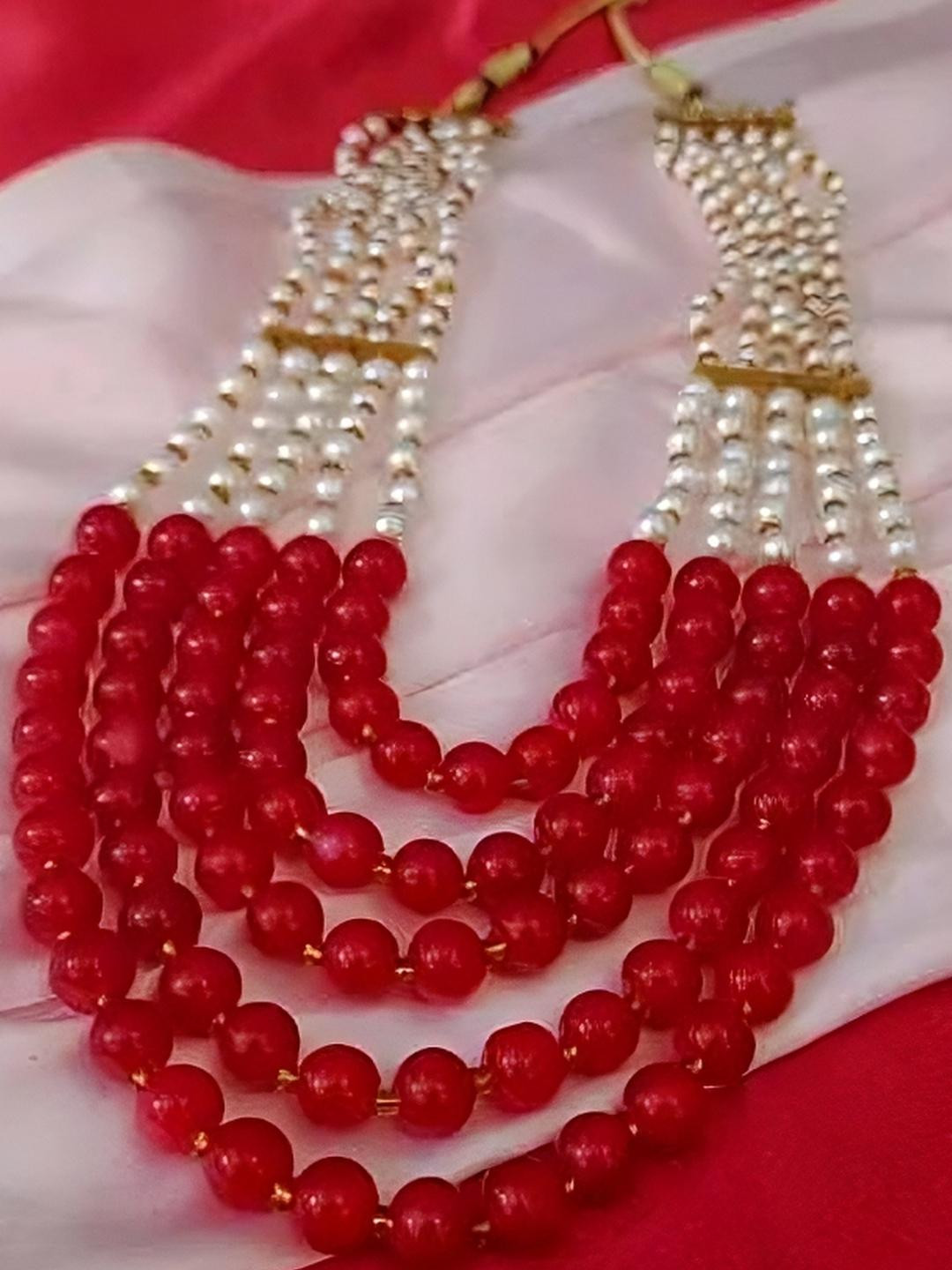 Grace Collections Pearl Gold-Plated Necklace