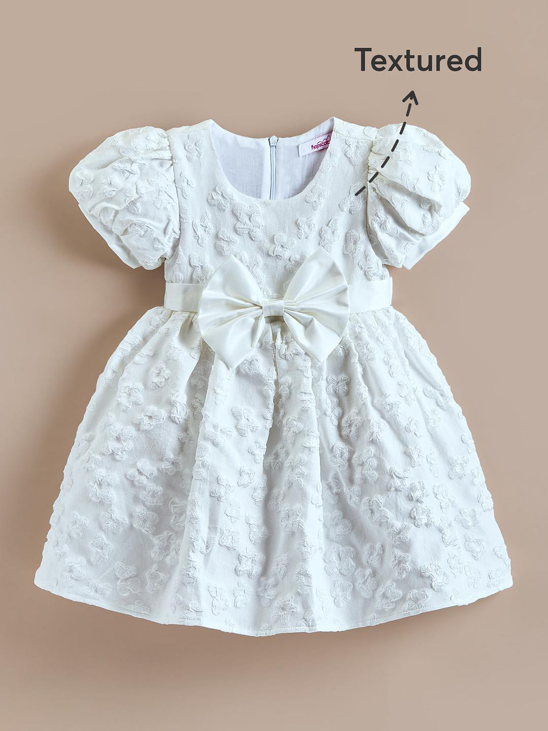 Elegant Lace Puff Sleeve Dress