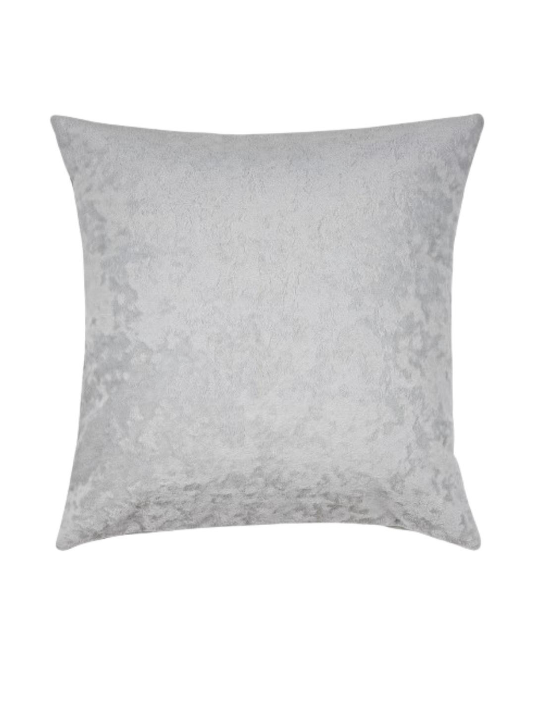 DREAMY URBAN Set of 2 Light Grey Textured Cushion Covers & Inserts