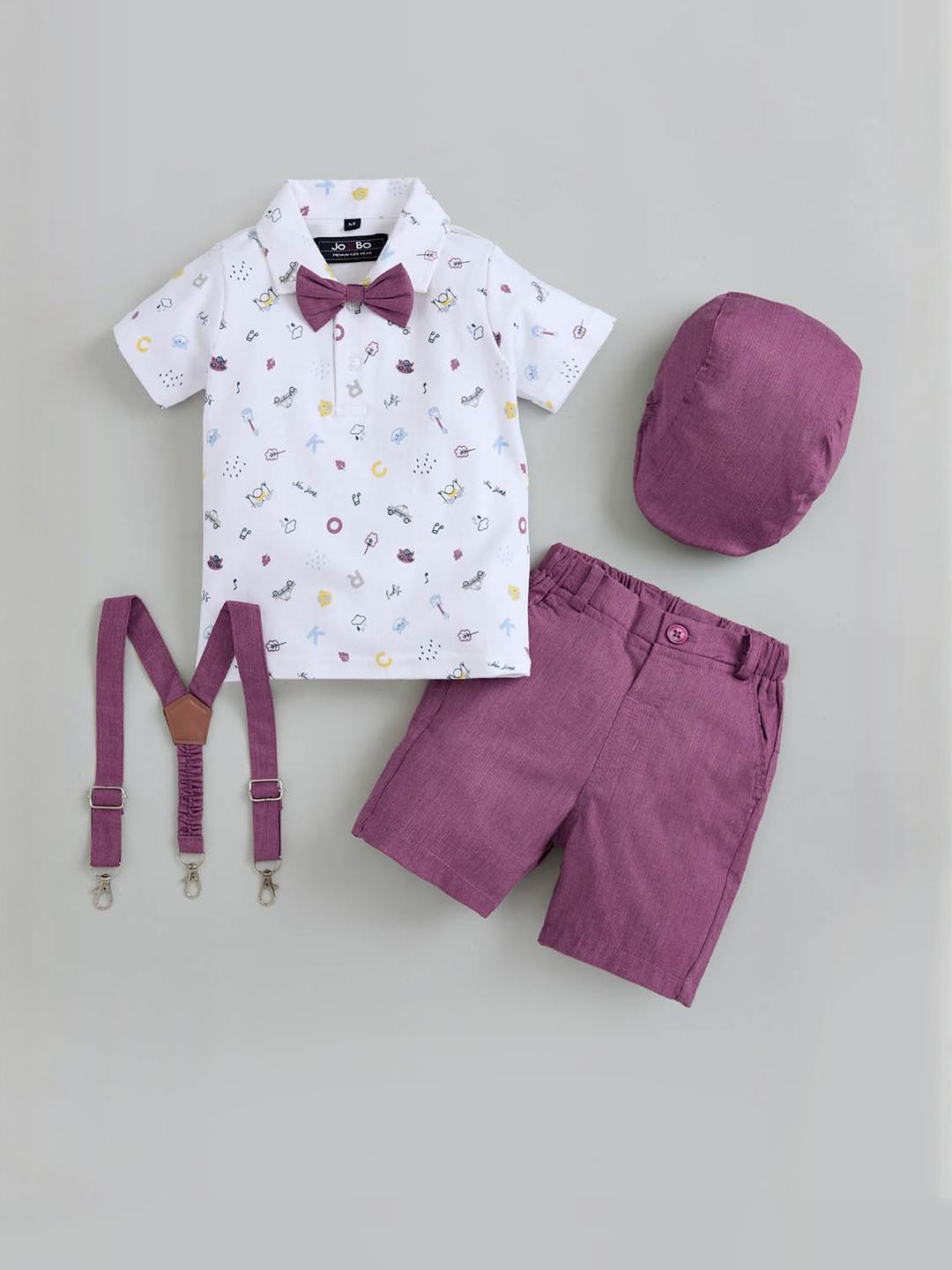 2-Pc Doodle Dash Formal Shorts Set