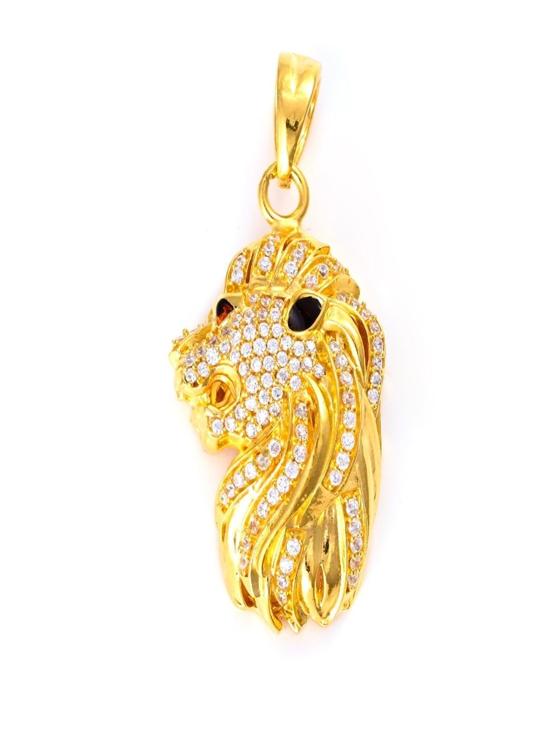 Vinayak Jewellers 925 Sterling Silver The Majestic Mane Zirconia Silver Pendant