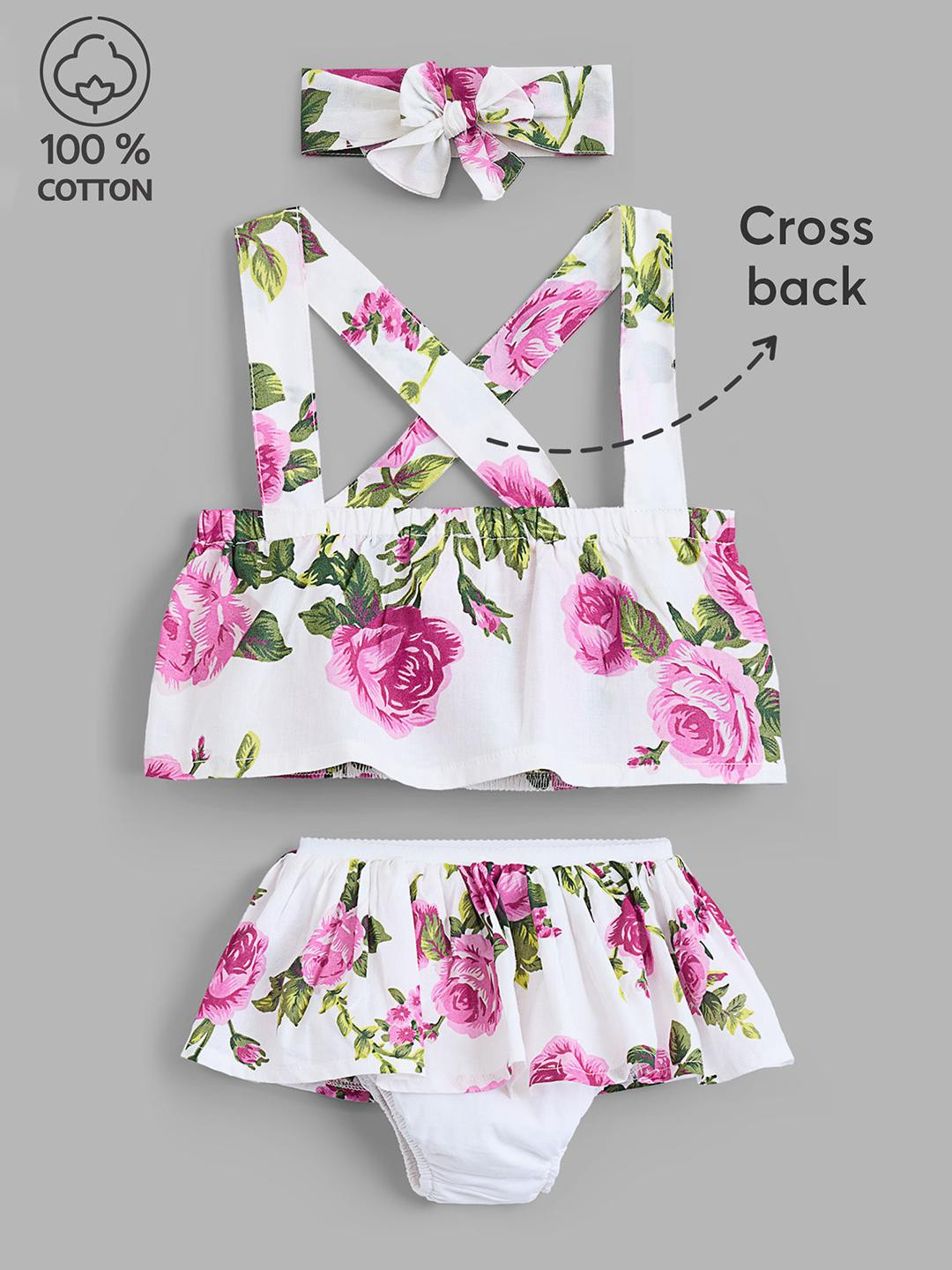 2-Pc Pure Cotton Blouse & Shorts