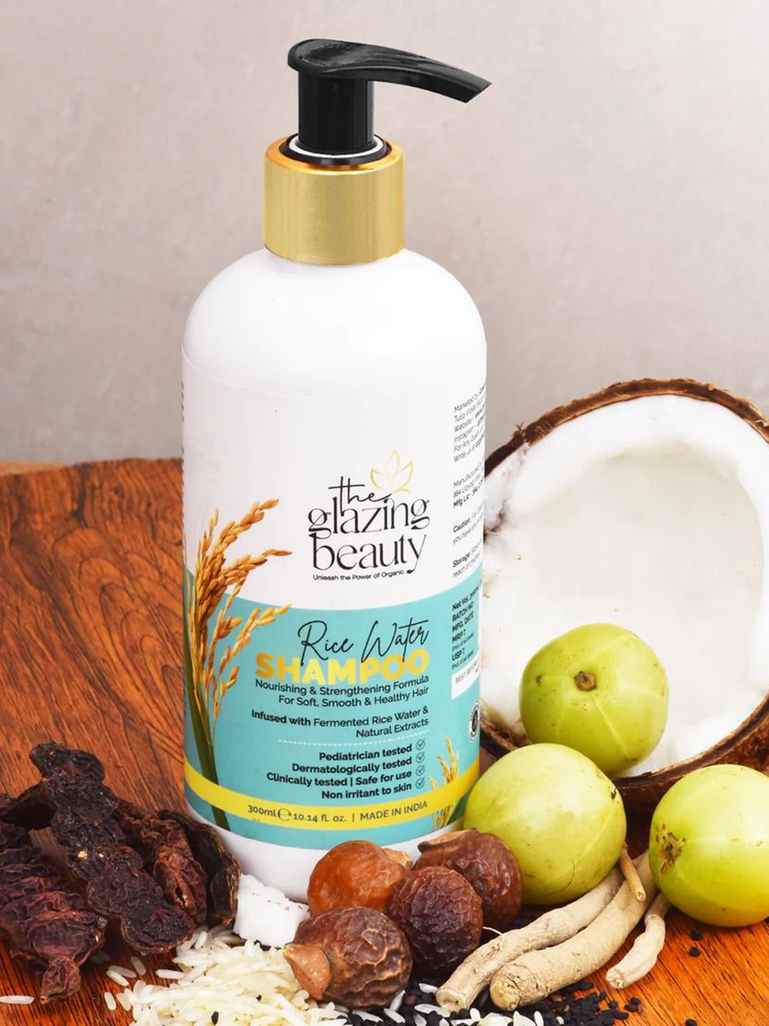 THE GLAZING BEAUTY Rice Water Shampoo- 300 ml