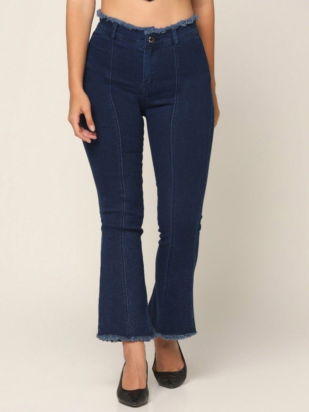 Sunday Casual Women Bootcut Mid-Rise Light Fade Stretchable Jeans