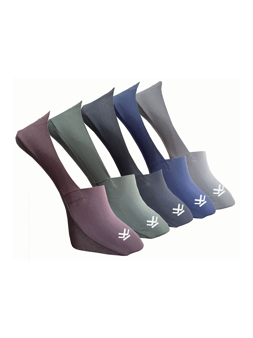 WROGN Set Of 5 Moisture Wicking Shoe Cotton Liner Socks