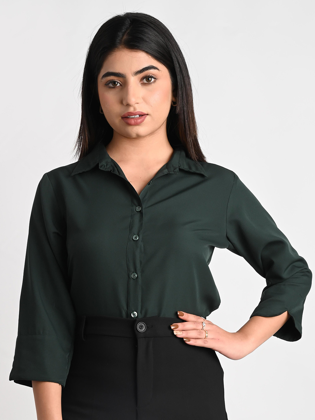 GM SARA Spread Collar Formal Shirt