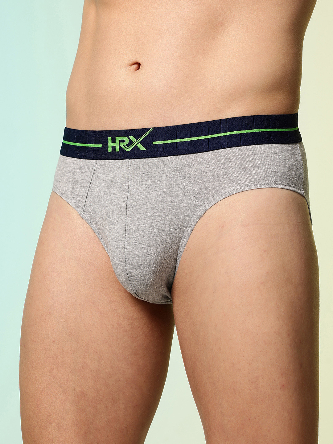 HRX by Hrithik Roshan Men Brand Logo Anti-Microbial Briefs HRX_SS25_M_BRF_CS1_001_A