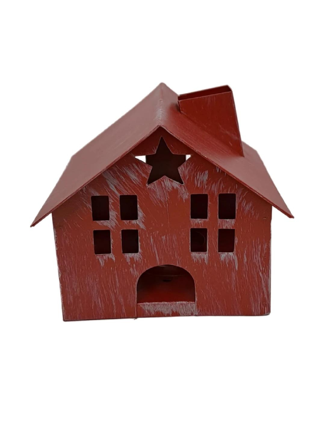 SHAURYA DESIGNS Red House Design Table Lantern Showpiece