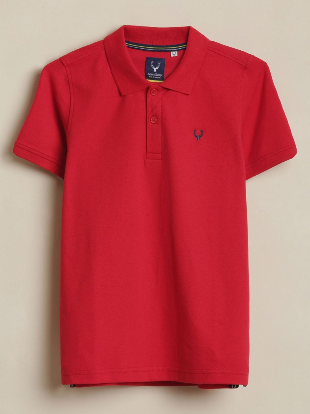 Allen Solly Junior Boys Polo Collar Pure Cotton Regular Fit T-shirt