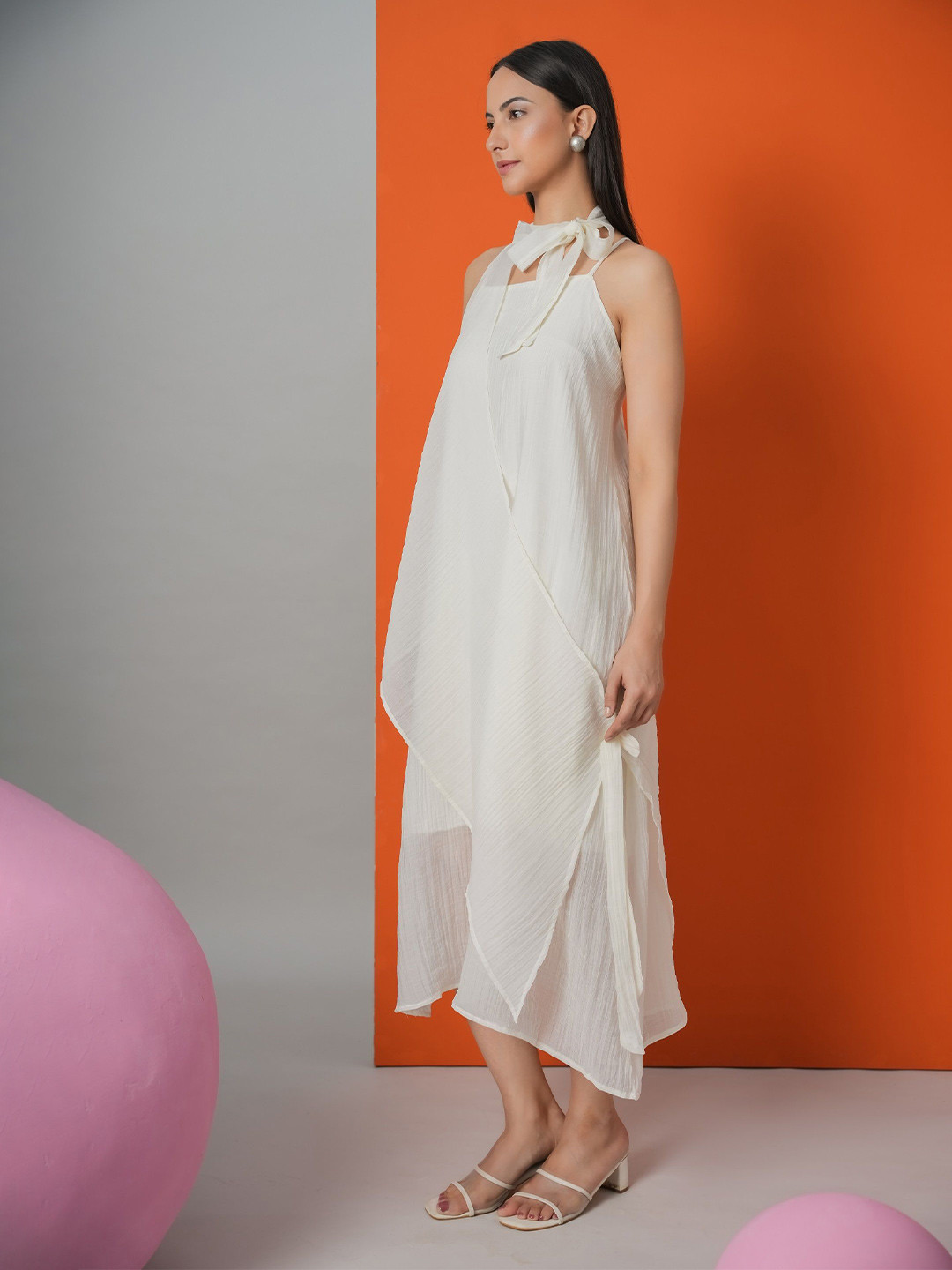 Heart Up My Sleeves Hello Goddess Women Shoulder Straps A-Line Dress