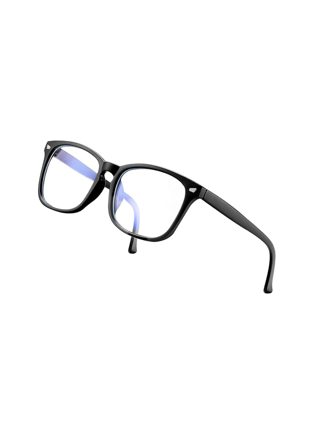 SPADEACES Unisex Full Rim Square Frames SP-Wing Black