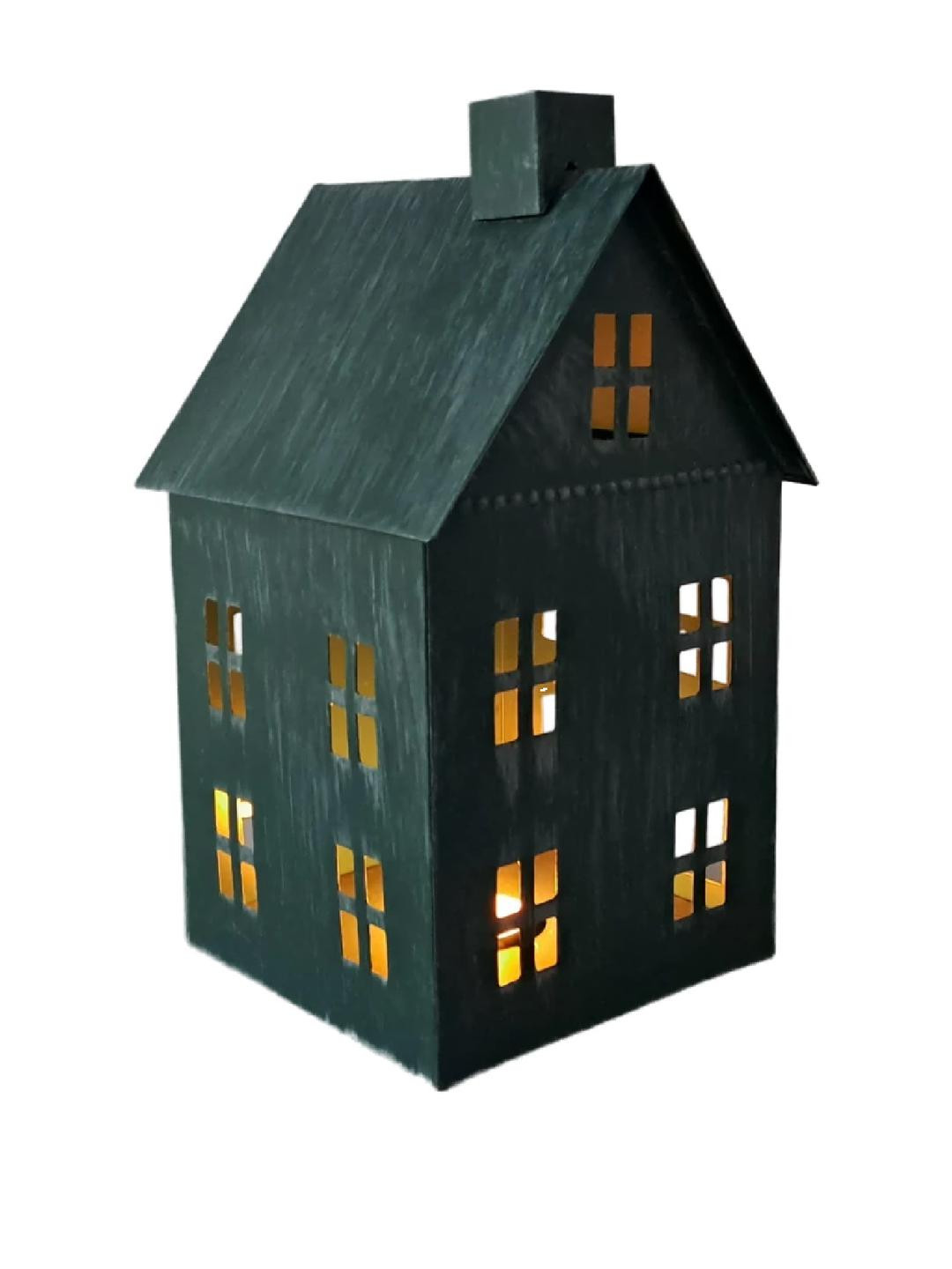 SHAURYA DESIGNS Green Plastic Table Lantern Showpiece