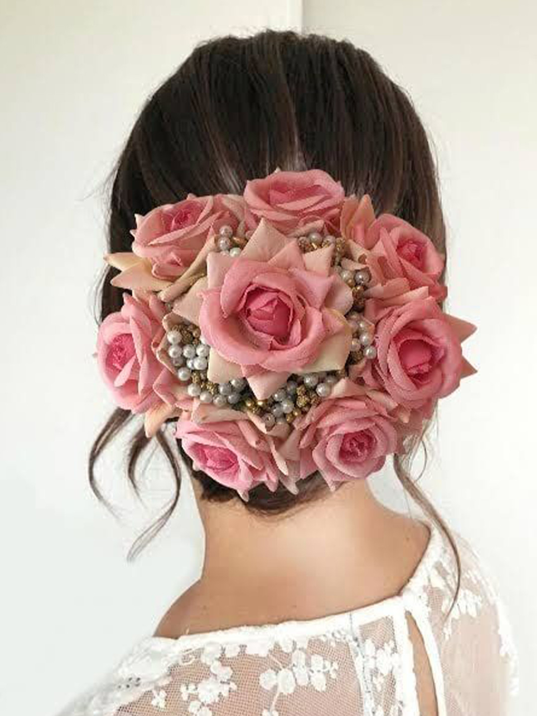 SAMYAK Floral Big Sized Hair Bun