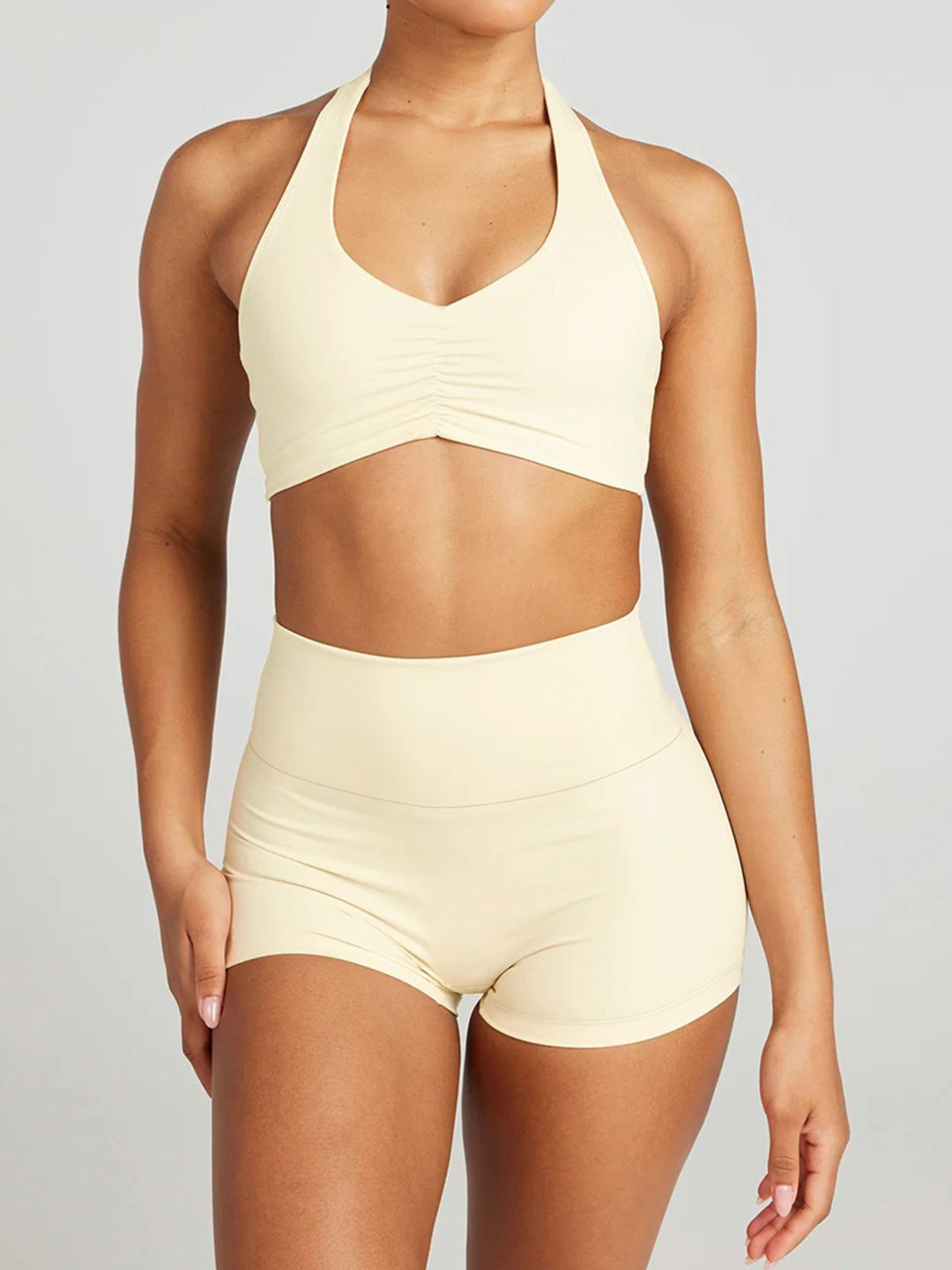 JC Mode Women V-Neck Top With Shorts Co-Ords Sets