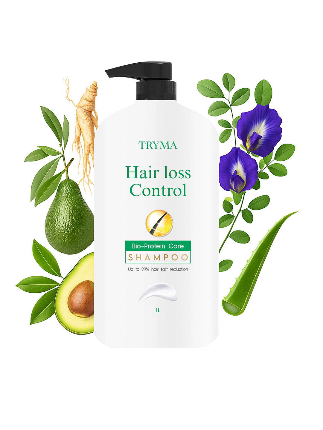 TRYMA Hair Loss Control Bio Protein Care Shampoo- 1L