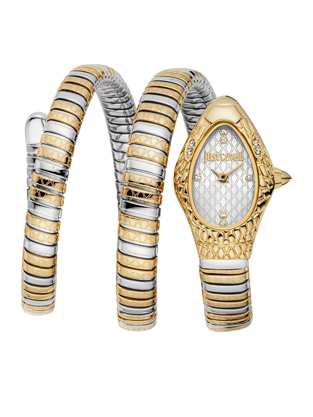Just Cavalli Aurela Women Stainless Steel Wrap Around Straps Analogue Watch JC1L374M1055