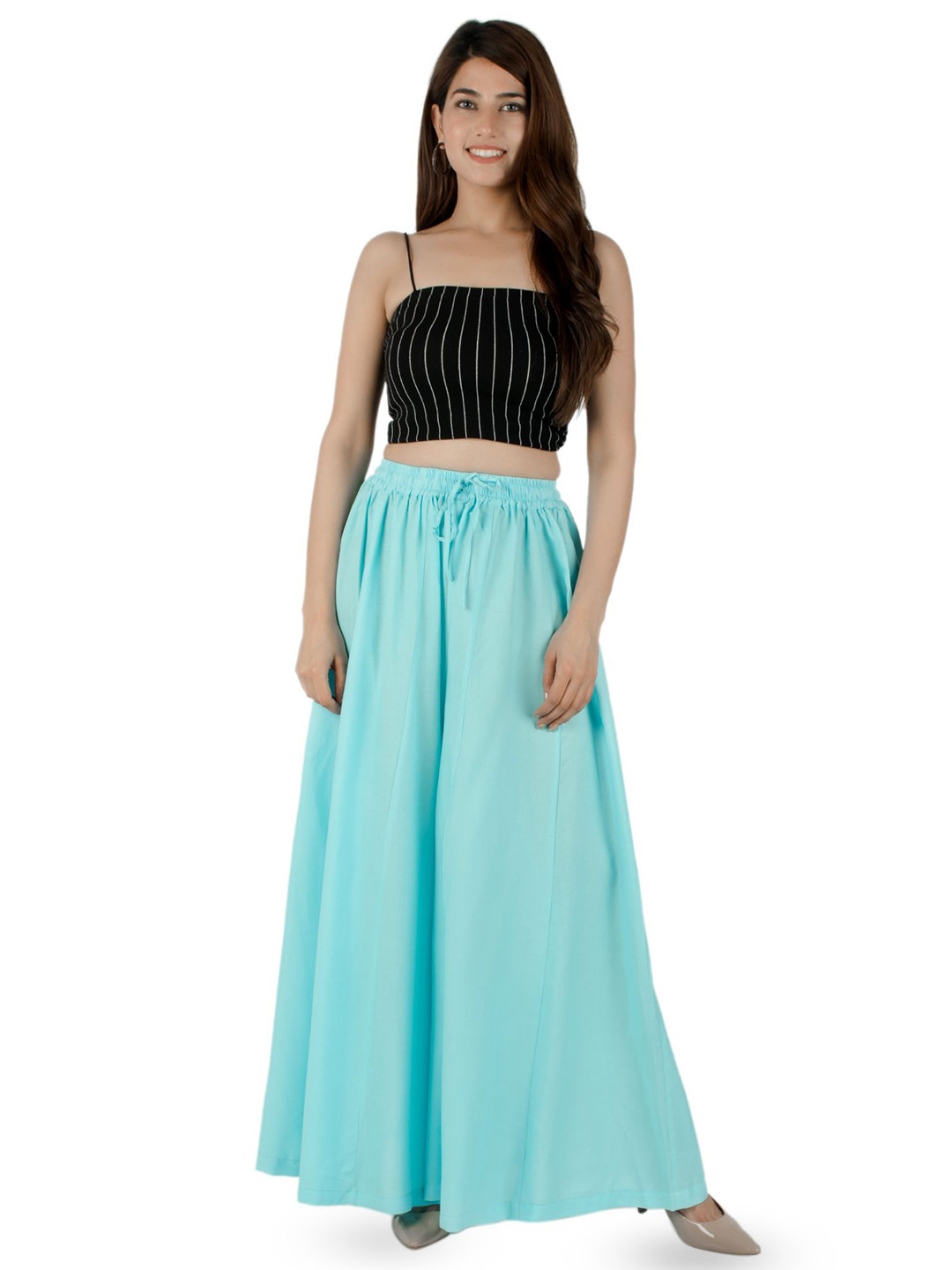 AARMAD Women Flared Skirt Type Palazzos