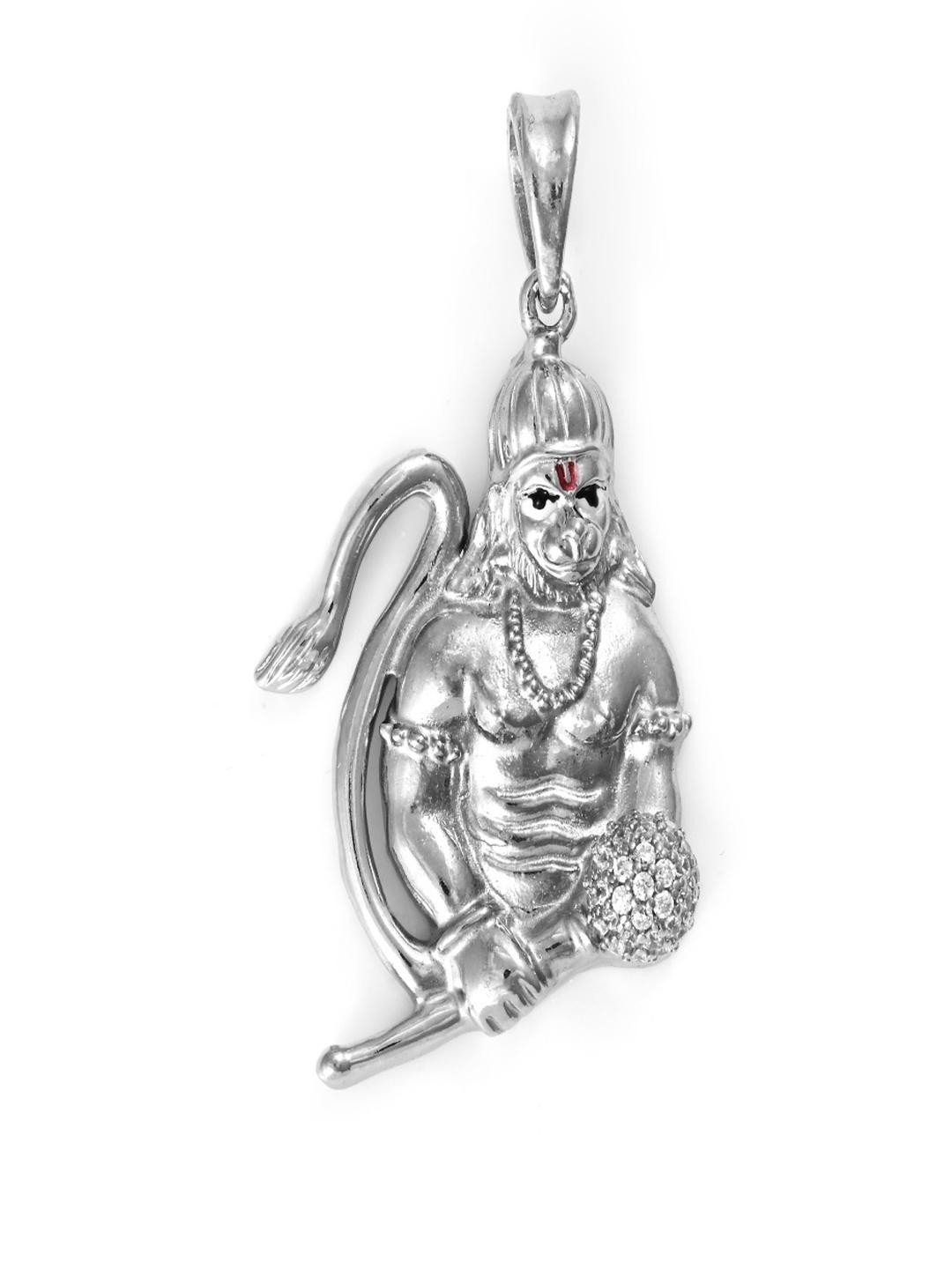 Vinayak Jewellers 925 Sterling Silver The Sri Hanuman Silver Pendant