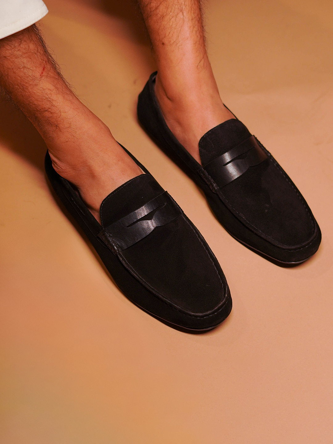 dmodot Leggero Nero Men Slip-On Leather Formal Loafers
