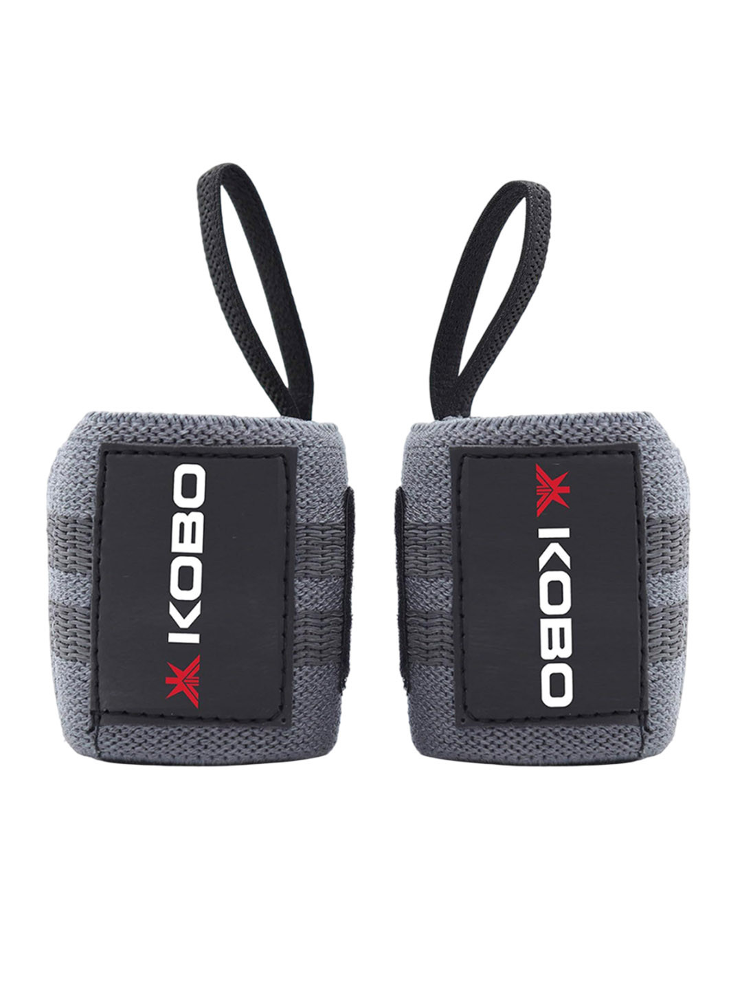 KOBO Set Of 2 Weightlifting Wrist Support Straps