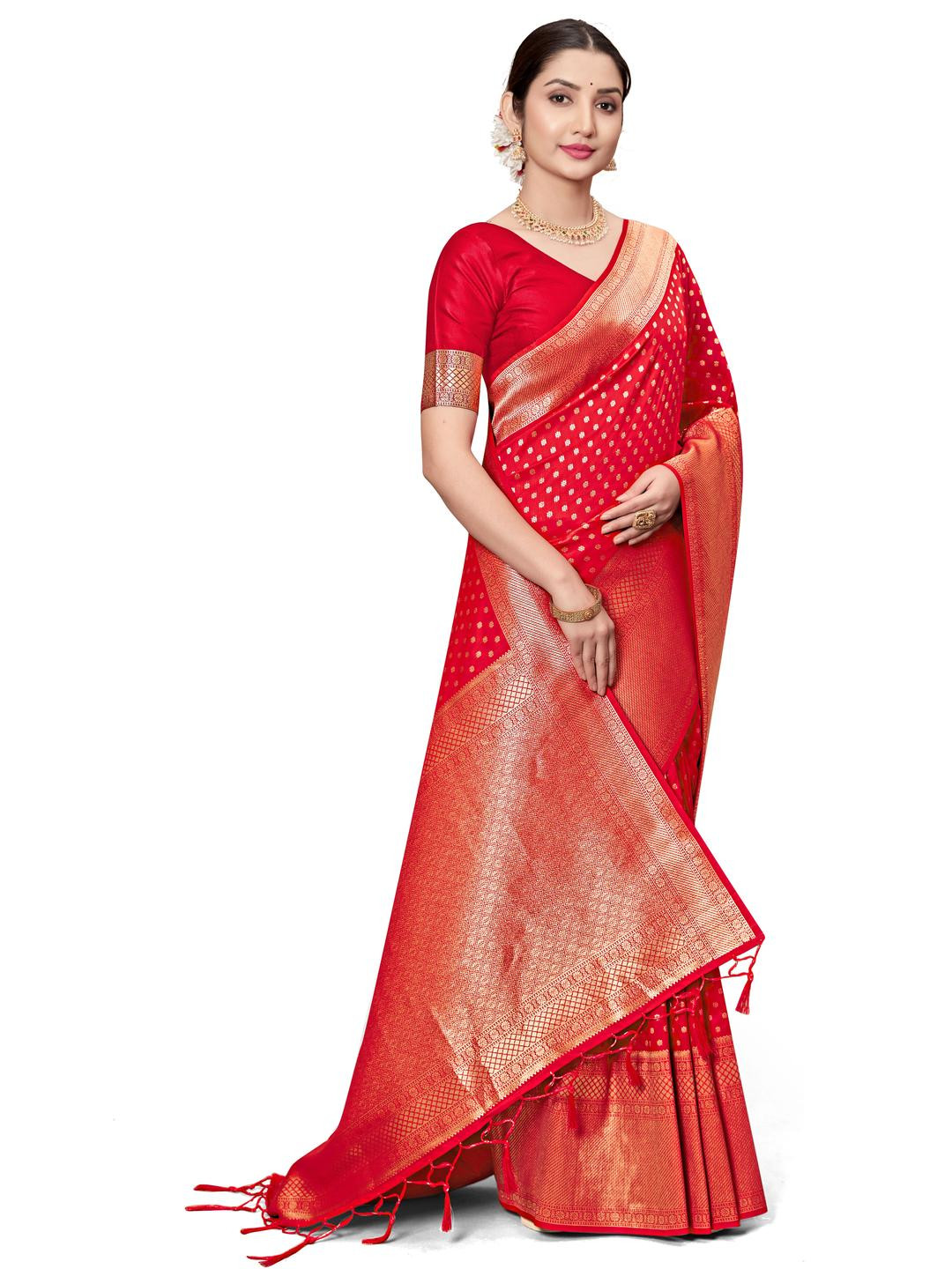KSALIYA Red   Sarees
