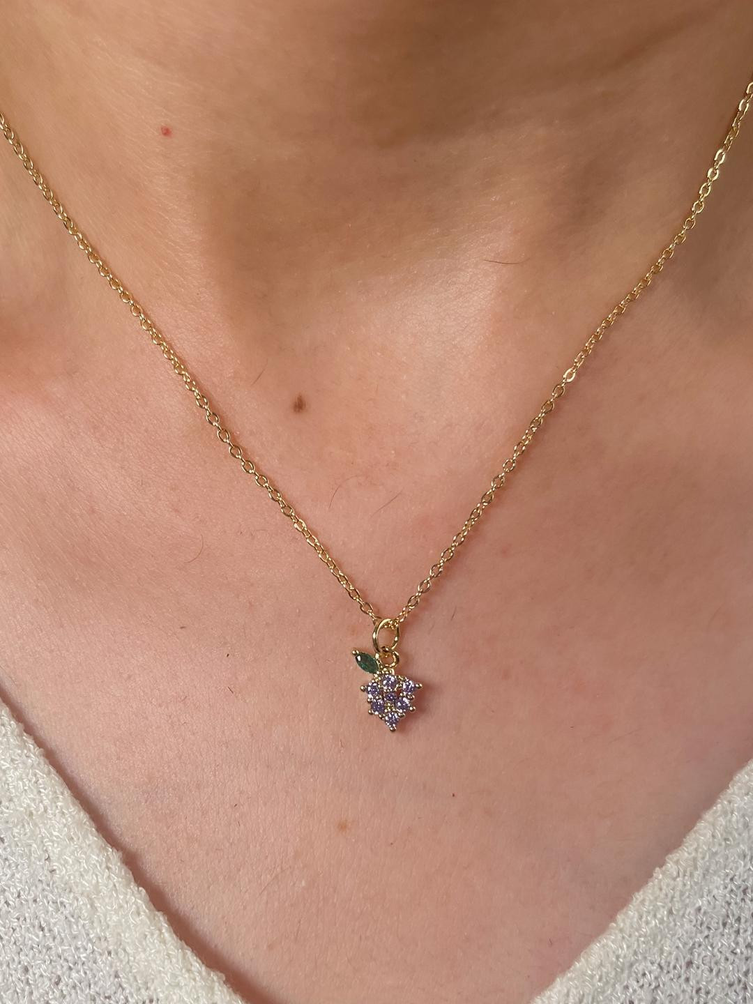 LOLO LePA Gold-Plated Stainless Steel Grape Pendant Chain