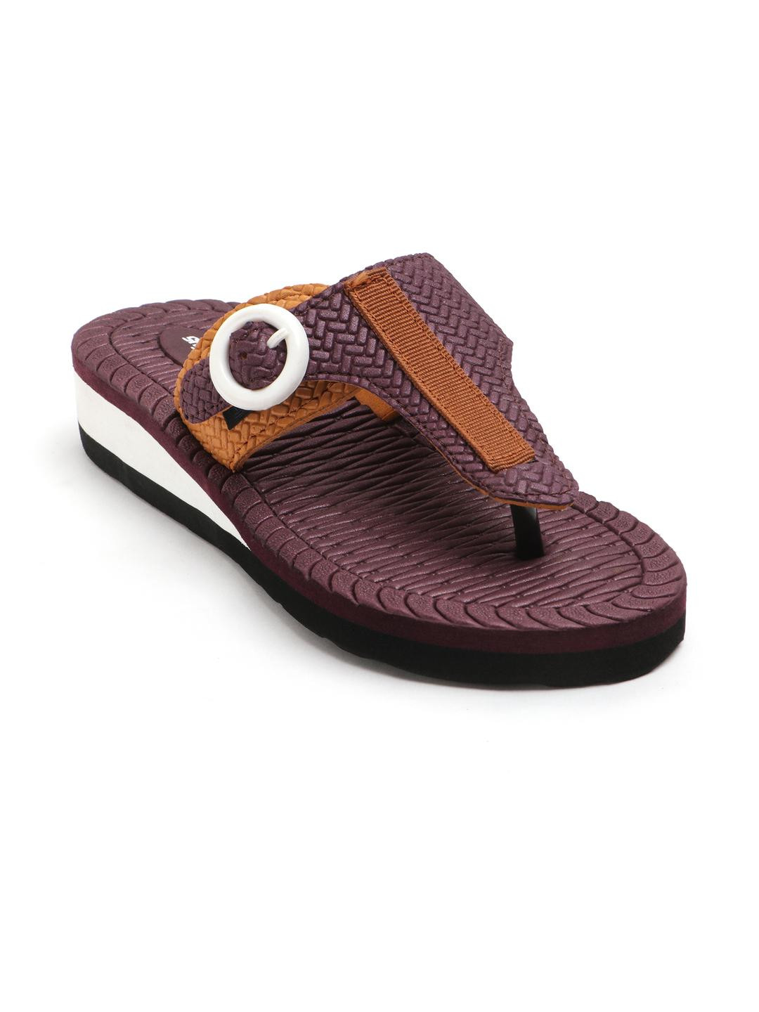 Skytrap Women Self Design Thong Flip-Flops