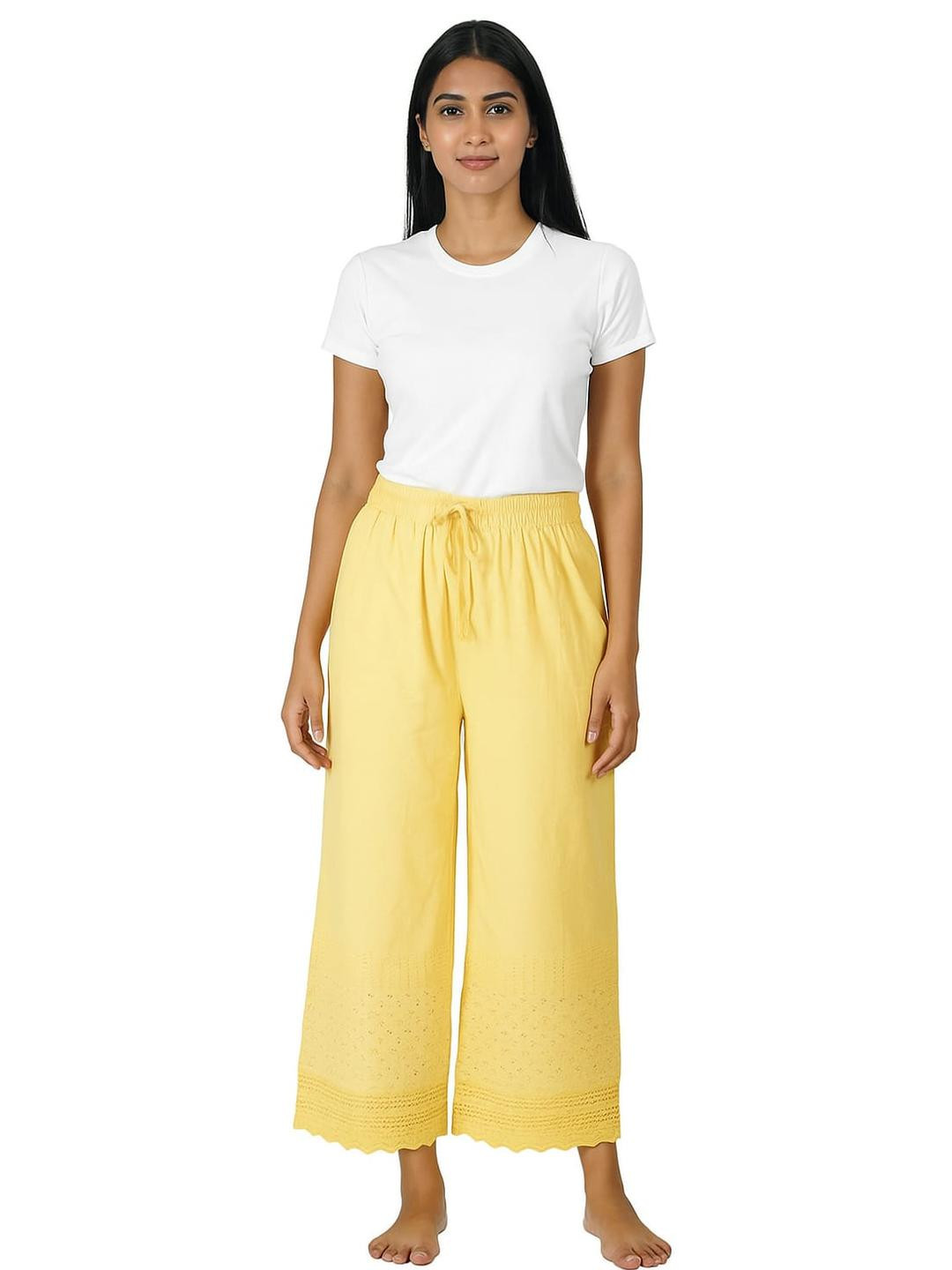 Silakaari Women Cotton Palazzo Pant