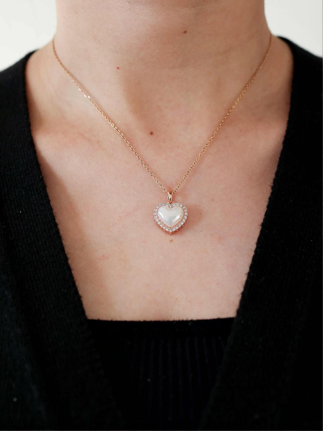 LOLO LePA Rose Gold-Plated Hearten Necklace