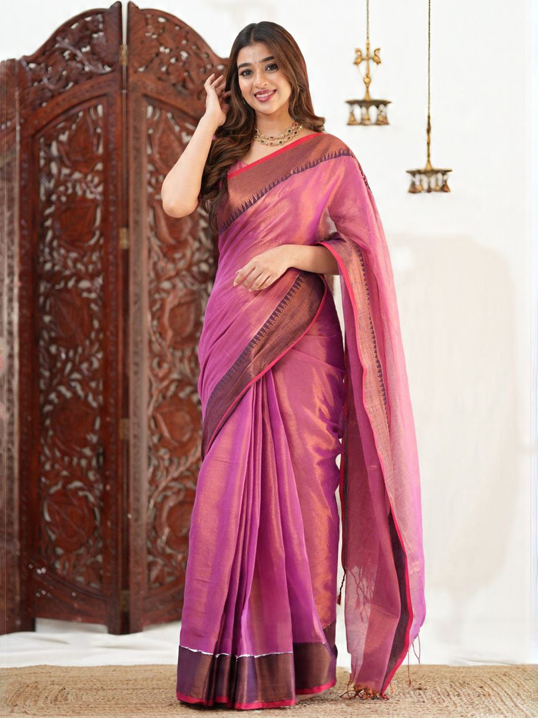 Bengal S Zari Tissue Taant Saree