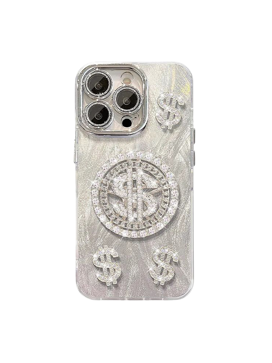 CASE CREATION Cute 3D Dollar Rotation Spinner Printed iPhone 16 Pro Max Bumper Case
