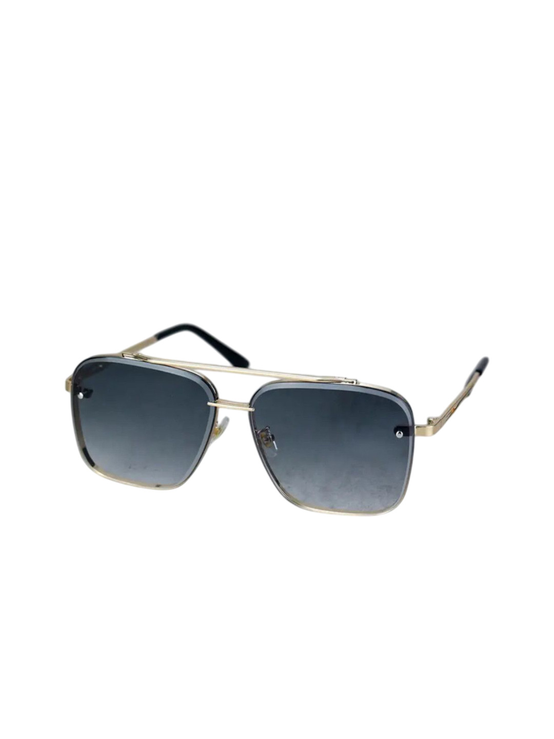 SPADEACES Men Rectangle Sunglasses with UV Protected Lens Rectangular grey-2_16-Grey