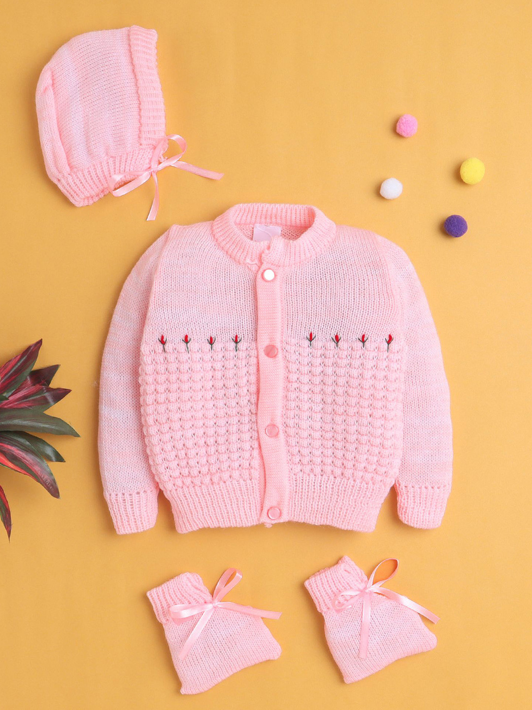 BUMZEE Girls Self Design Baby Apparel Gift Set