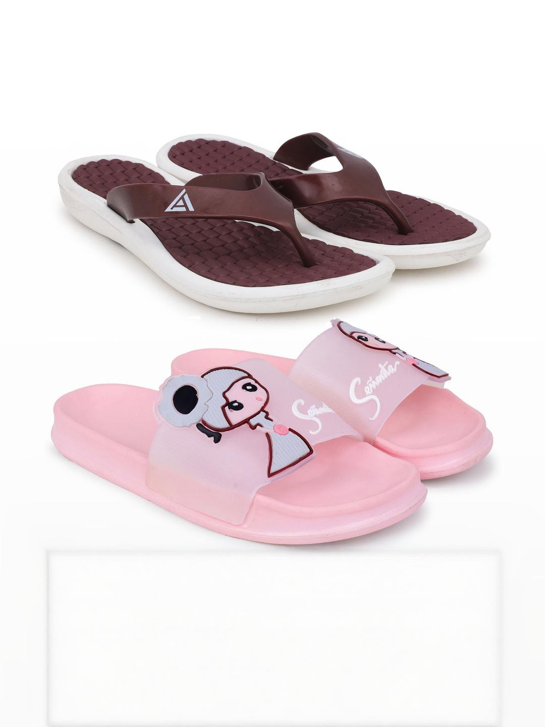 KAPYANSH Women Multi Flip Flops