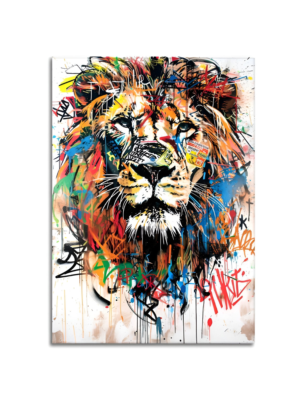 Craftnest creations Pop Art White & Yellow Birds And Animals Wall Arts