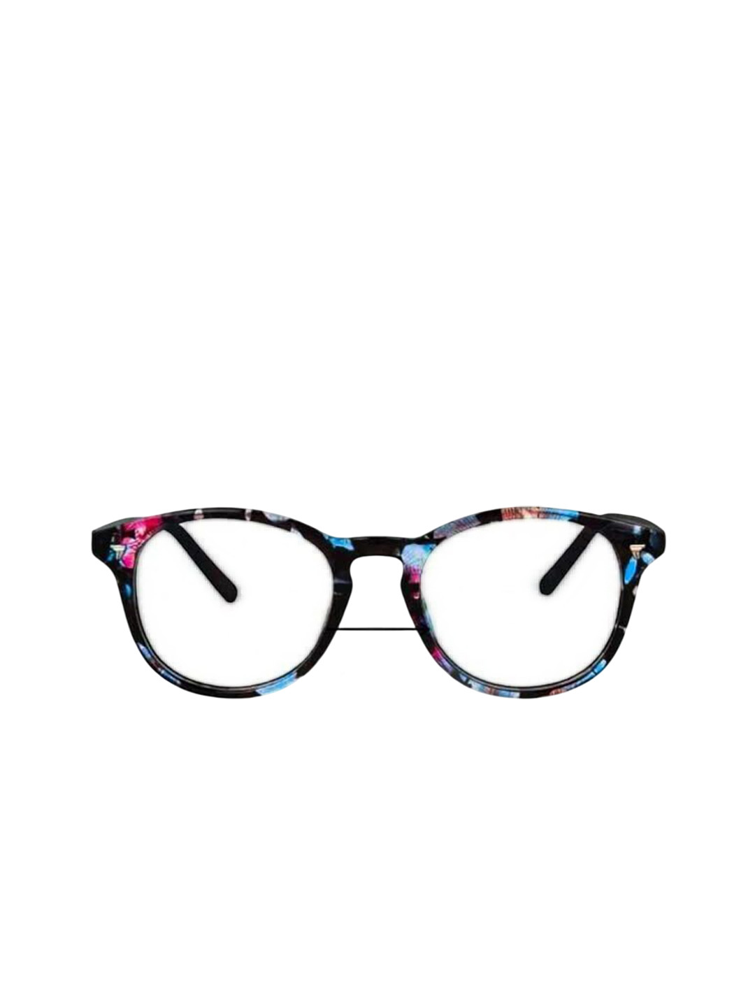SPADEACES Unisex Abstract Square Plastic Full Rim Oval Frame