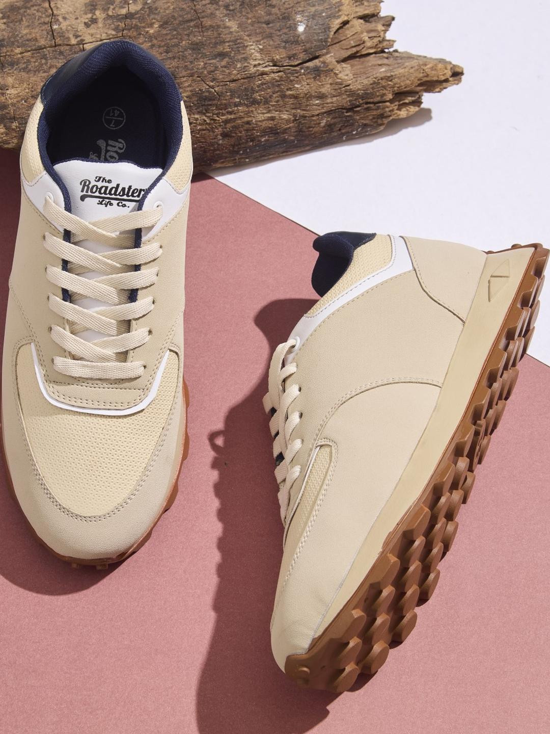 Roadster Men Khaki Synthetic Casual Shoes