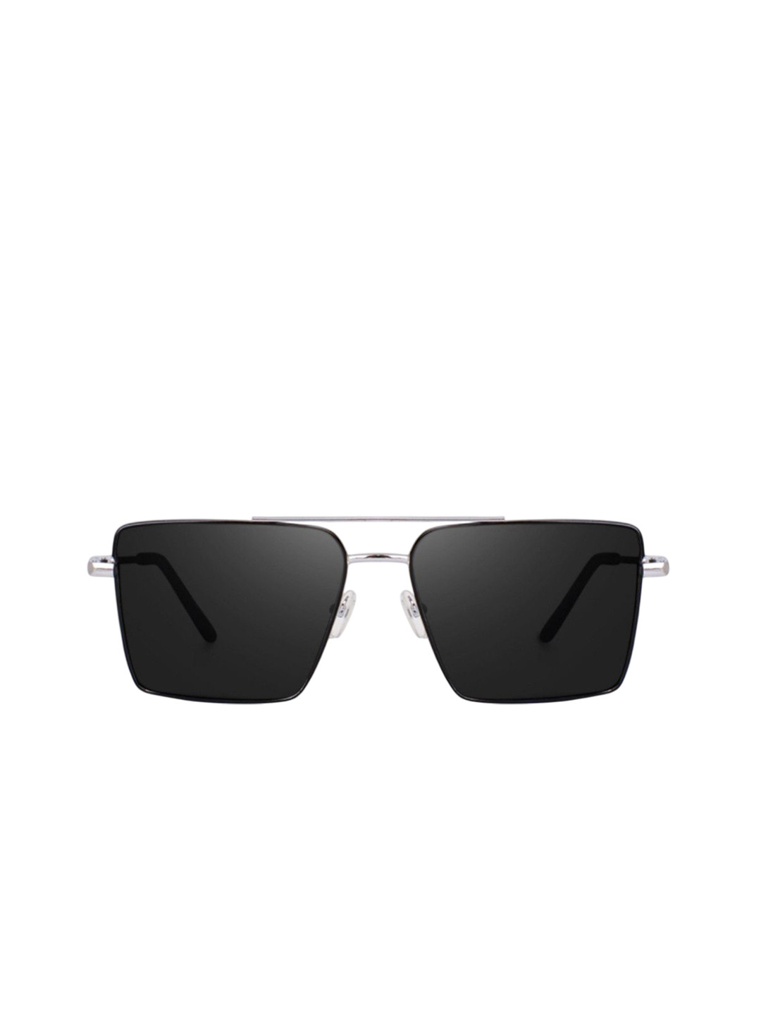 SPADEACES Unisex Square Sunglasses HQ SILVER BLACK SQUARE -17_15