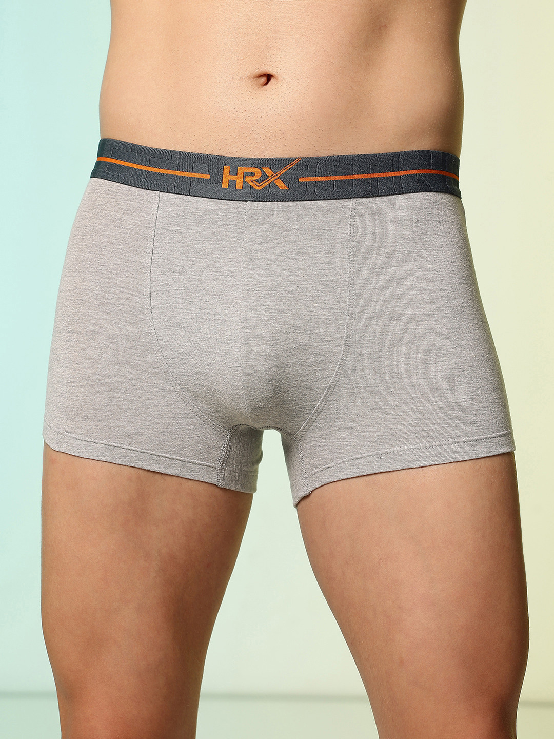 HRX by Hrithik Roshan Men Brand Logo Anti-Microbial Trunks HRX_SS25_M_TRK_CS1_001_A