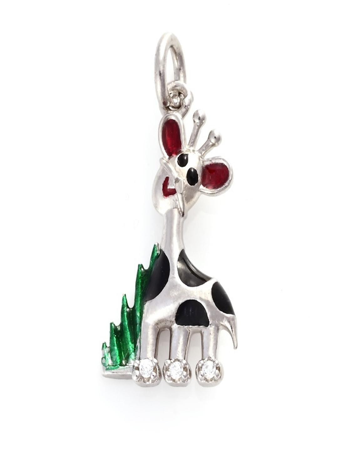 Vinayak Jewellers 925 Sterling Silver The Silver Baby Giraffe Pendant