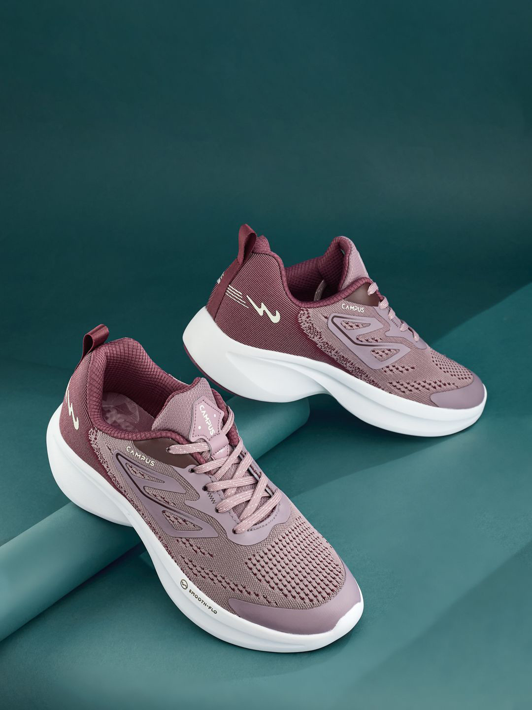 Campus Glimpse Ladies Women Mesh Running Non-Marking Shoes