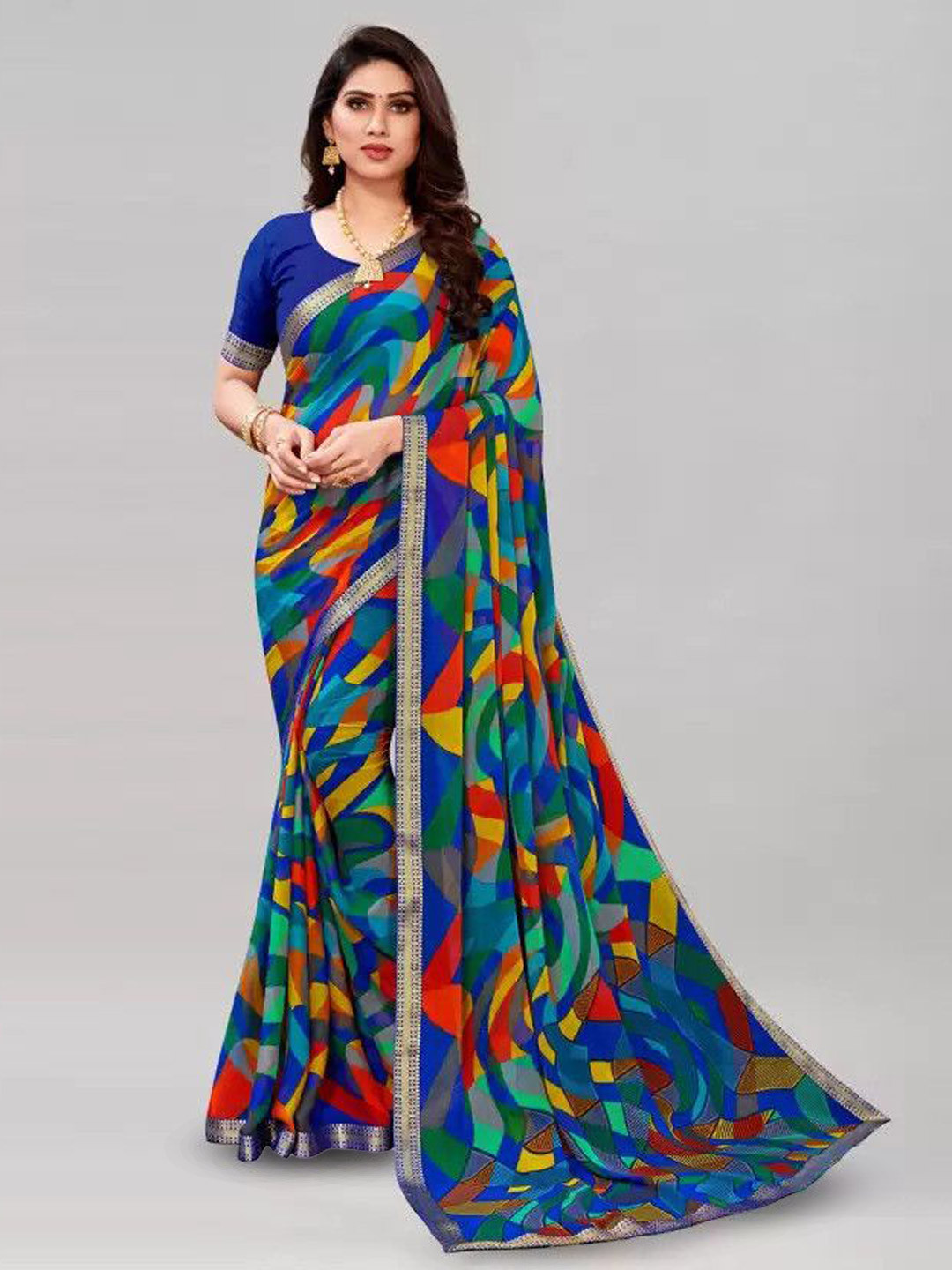 THE FASHION ATTIRE Self Design Patola Saree