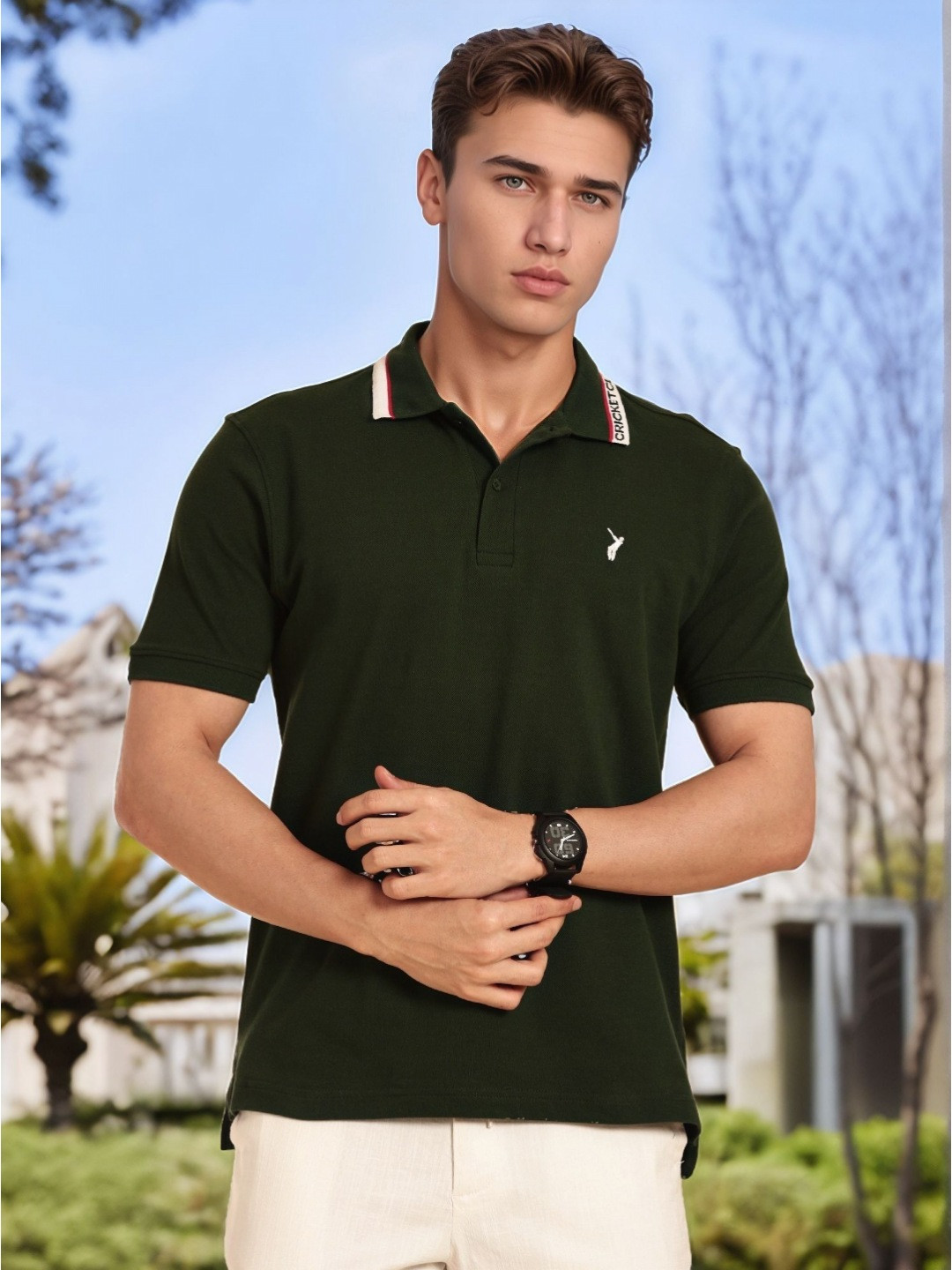 Thomas Scott Polo Collar Knitted Regular Fit T-shirt